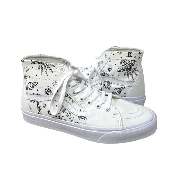 VANS Sk8-Hi Tapered High Top White Men’s Canvas Skate Sneakers Size VN0A5KRUWWW - Picture 6 of 9